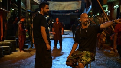 Aditya Dhar with Dhurandhar's cinematographer Vikash Nowlakha.