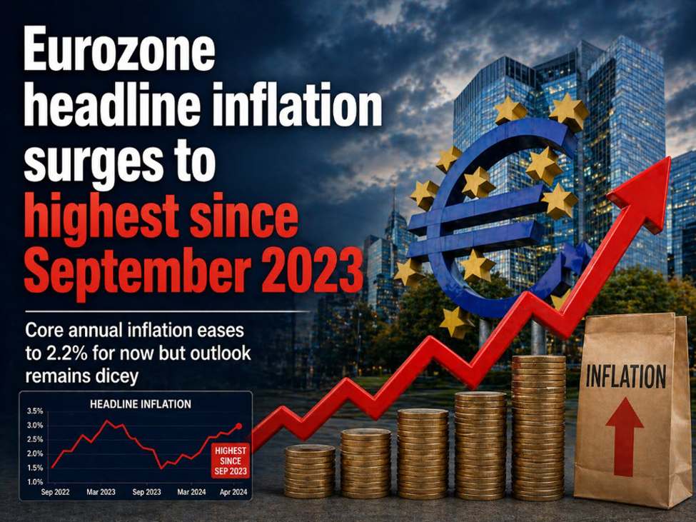Eurozone April preliminary CPI +3.0% vs +2.9% y/y expected