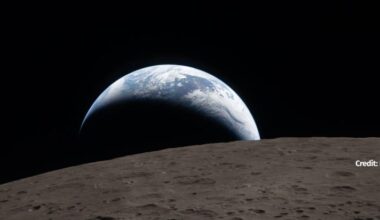 Earth and moon
