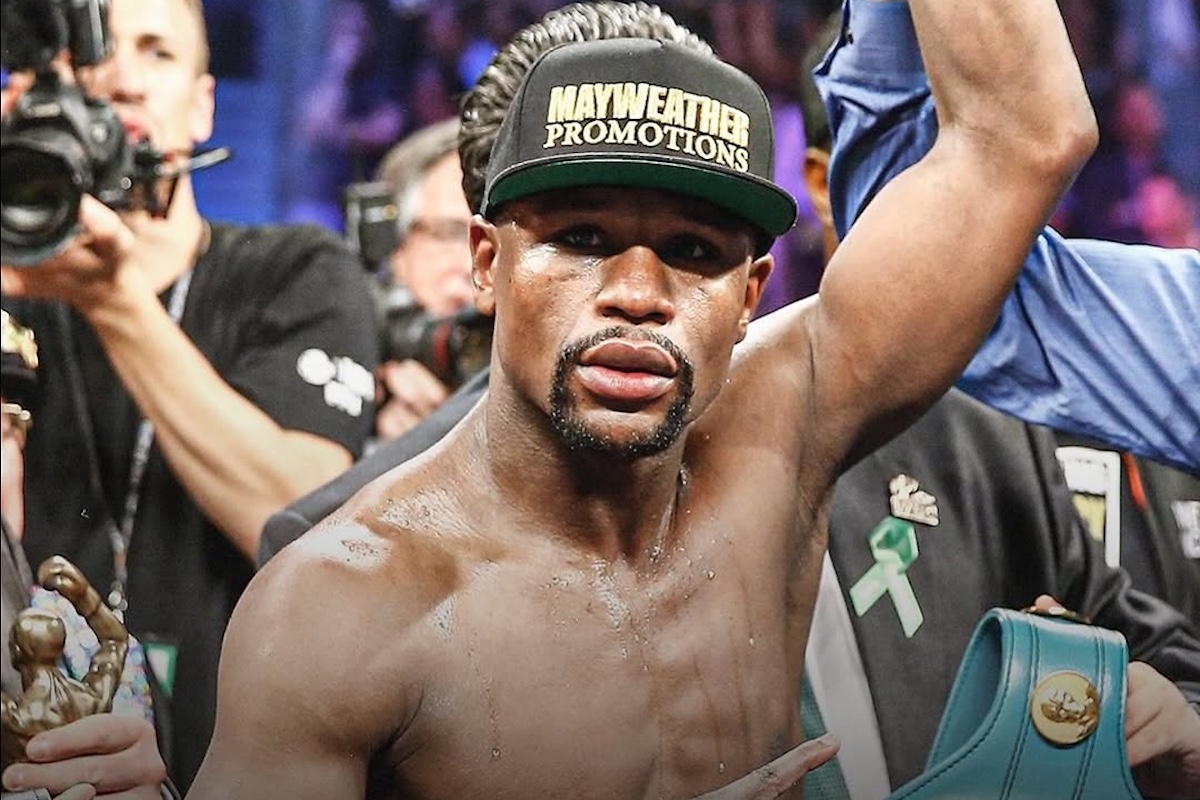 Floyd Mayweather in the boxing ring
