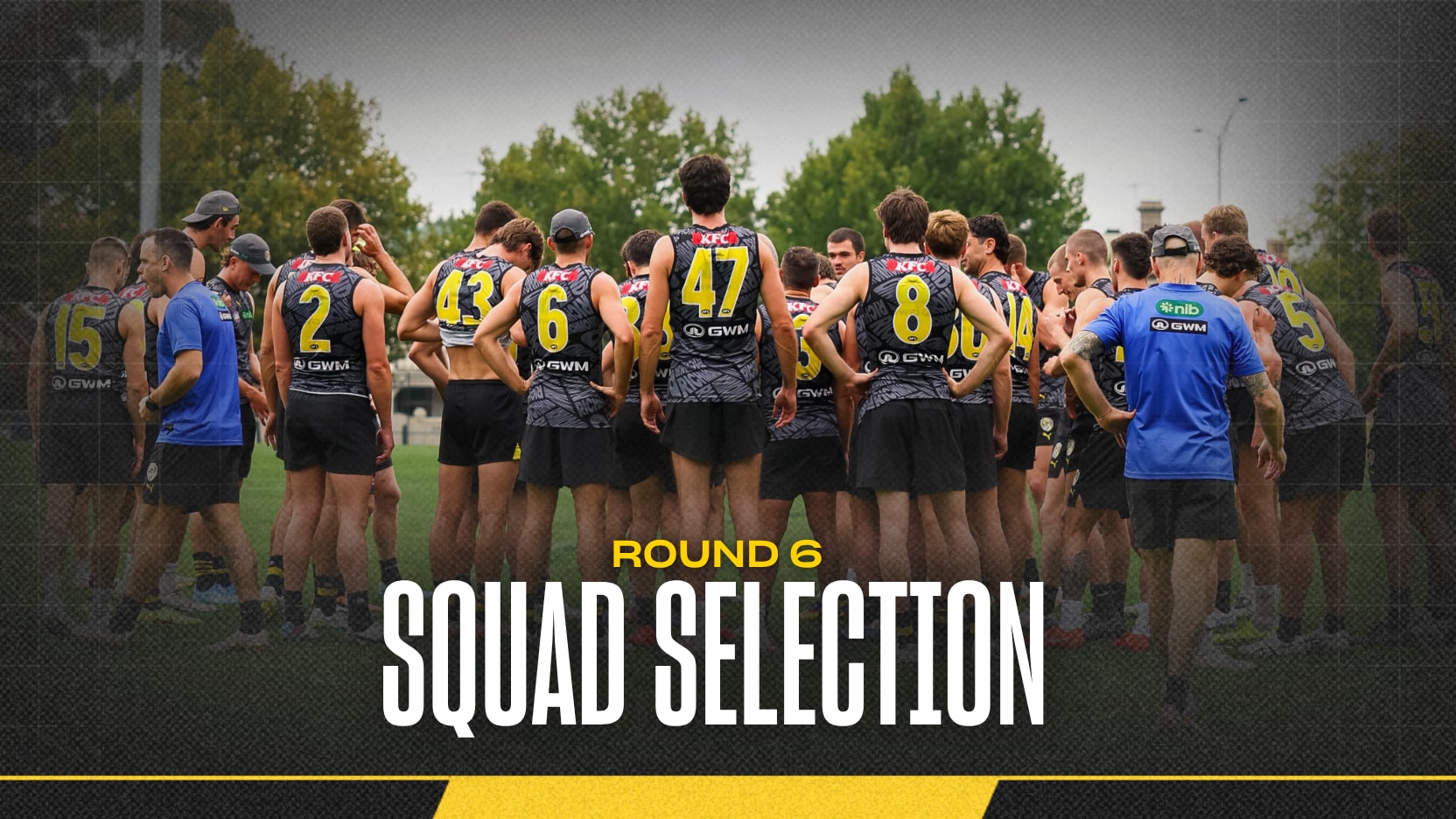 Five in, two out of Richmond's Round 6 squad