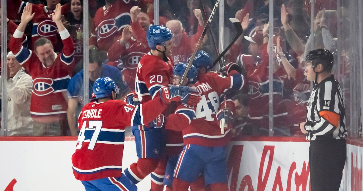 Cole Caufield scores 50th goal as Montreal Canadiens win thriller over Tampa Bay Lightning