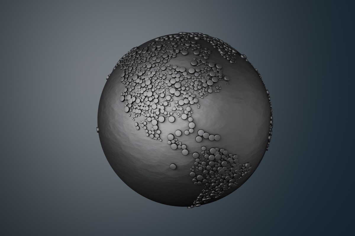 Metal globe