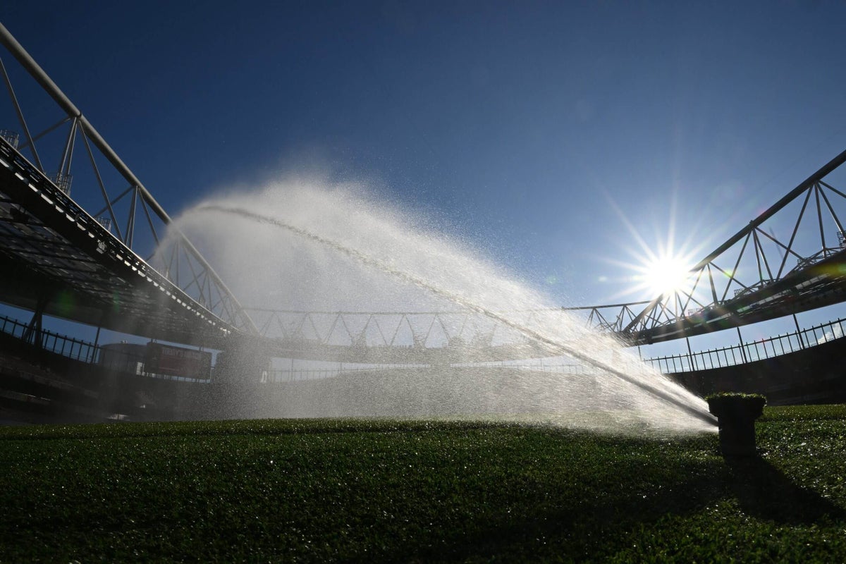 How dry or wet should a football pitch be?