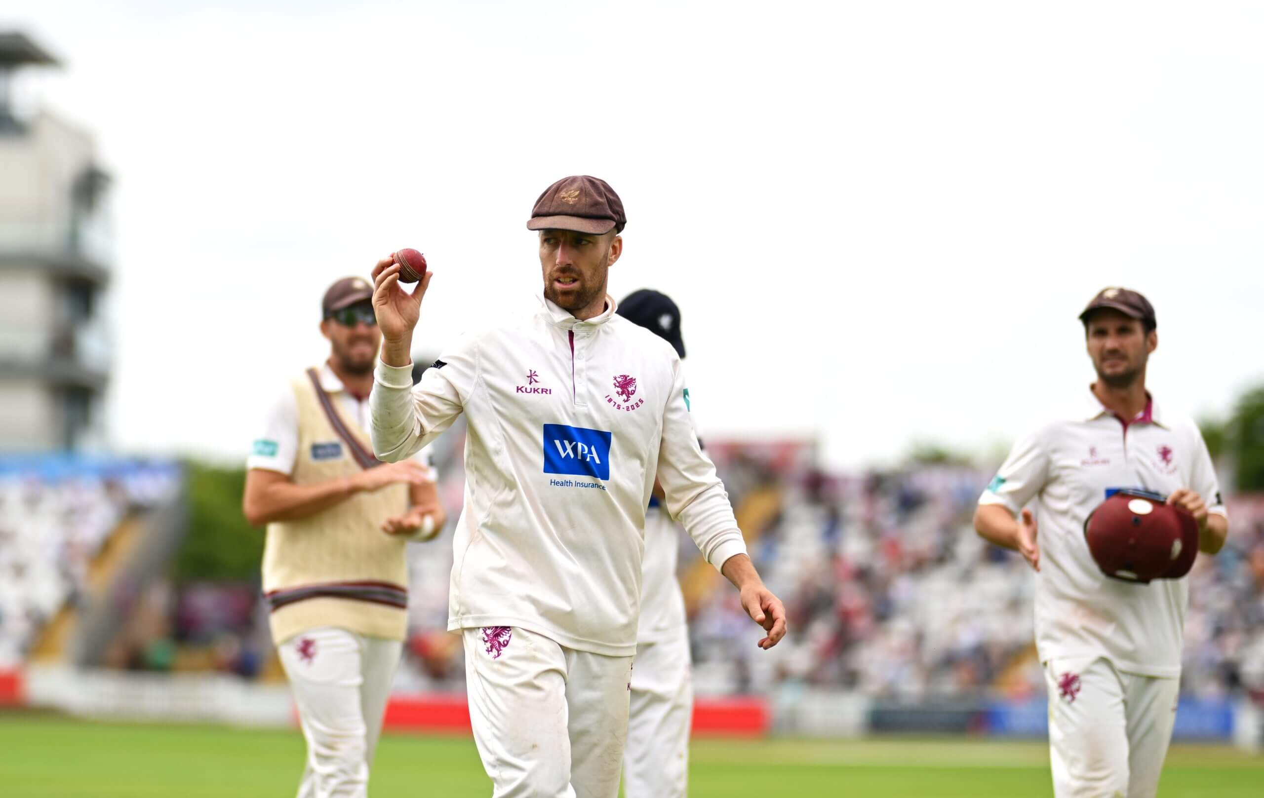 Jack Leach is applauded off the field after a six-wicket haul against Durham last summer
