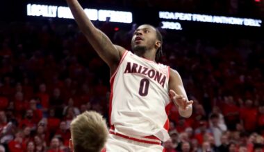 Arizona PG Jaden Bradley could be a second-round pick in the 2026 NBA Draft...