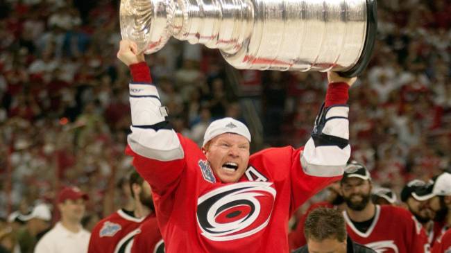 Glen Wesley with Stanley Cup