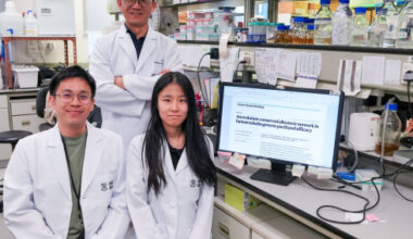 HKUMed uncovered the key mechanism of cancer drug resistance. The research was led by Professor Jeff Ti Shih-Chieh (middle).