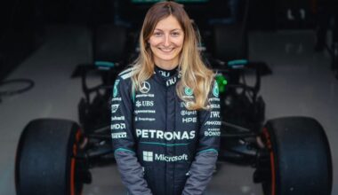 Pin makes landmark F1 test debut with Mercedes