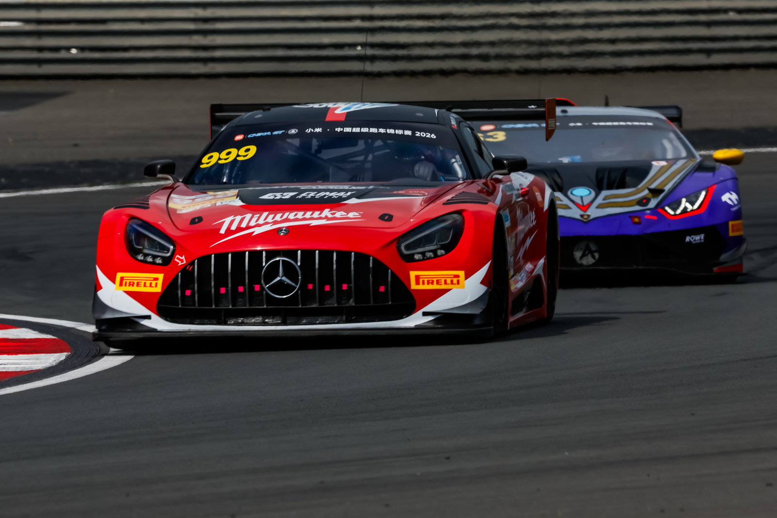 Bayley Hall's Mercedes-AMG GT3 at Shanghai during the China GT Championship.