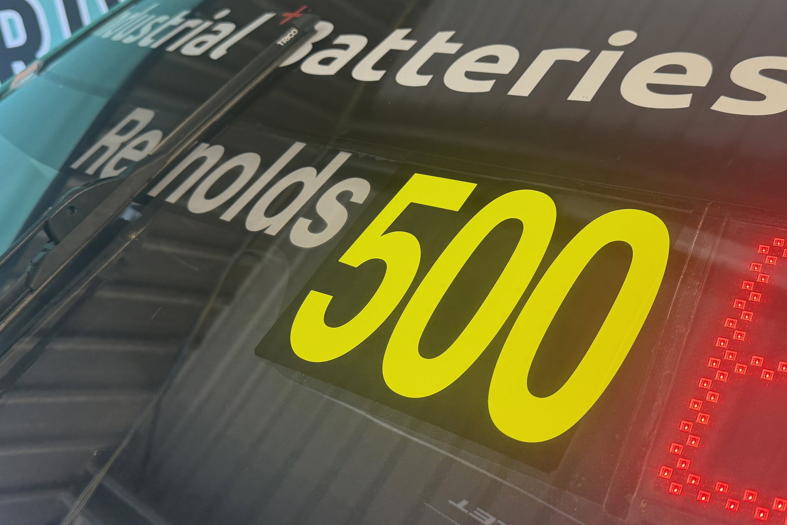 #500 on David Reynolds' Team 18 Chevrolet Camaro.