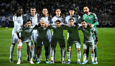 ZENICA, BOSNIA AND HERZEGOVINA - MARCH 31: Players of Italy pose for a team photo prior the FIFA World Cup 2026 European Qualifiers KO play-offs match between Bosnia and Herzegovina and Italy at Stadion Bilino Polje on March 31, 2026 in Zenica, Bosnia and Herzegovina. (Photo by Getty Images/Getty Images)
