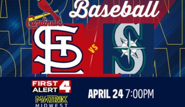 Watch the Cardinals face the Seattle Mariners on Matrix Midwest and First Alert 4!