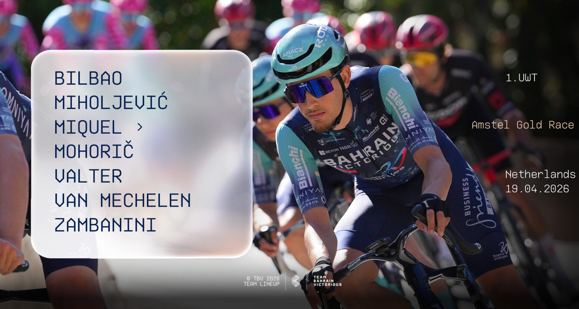 Pello Bilbao leads Bahrain Victorious hopes at Amstel Gold Race