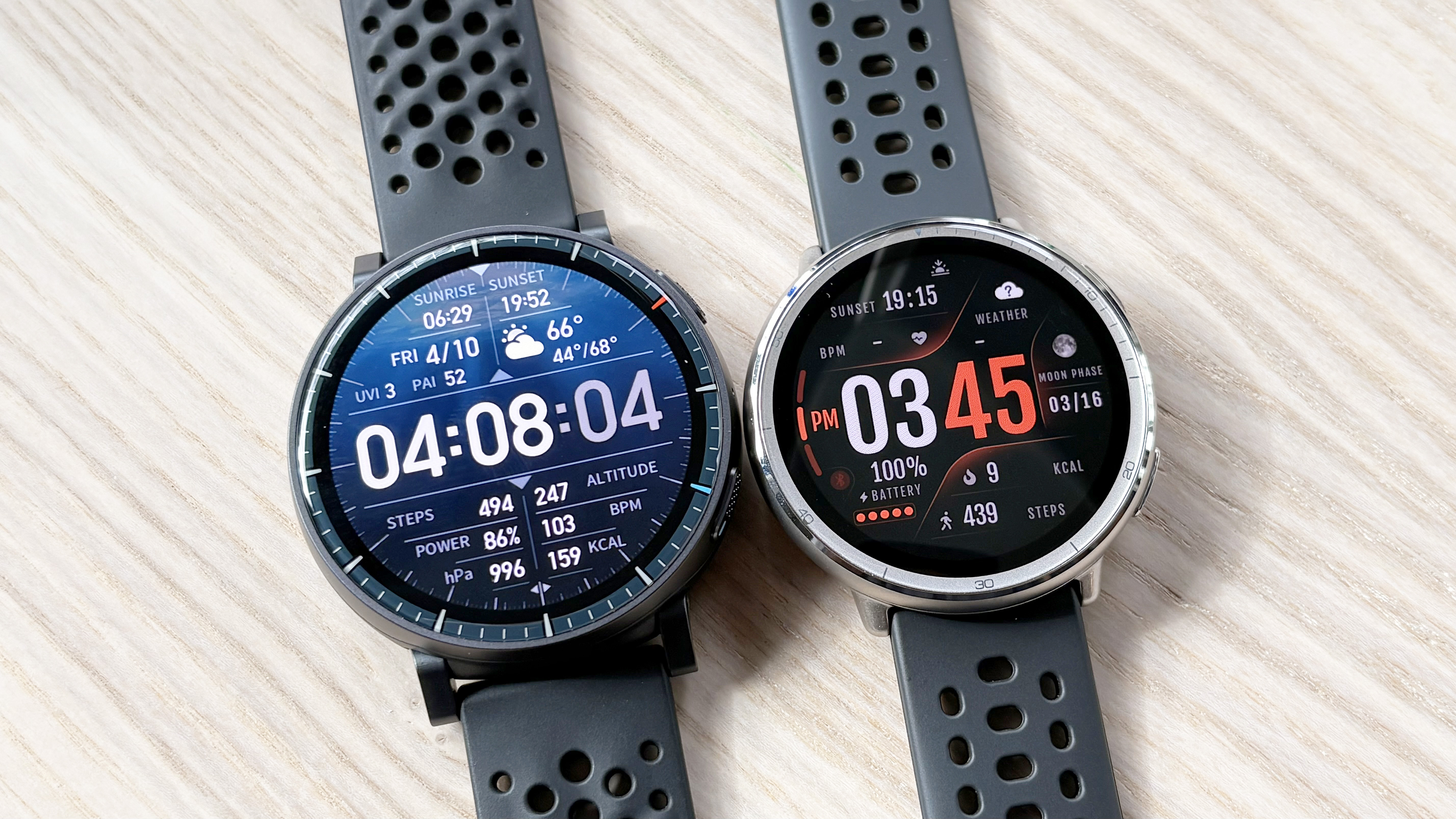 Close-up of the Amazfit Active Max