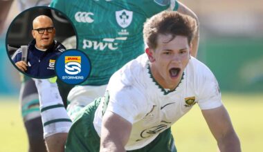 'We don't want to overhype Markus Muller' as Dobson explains why Springboks prospect's record debut 'felt right'