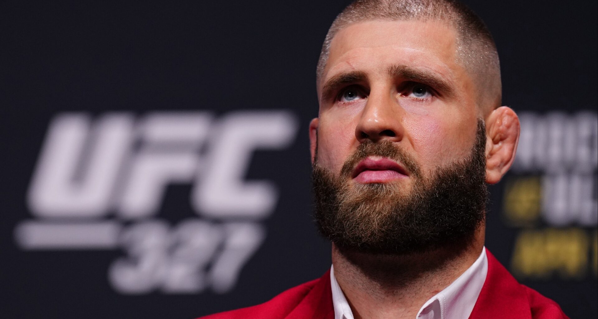 Jiri Prochazka at the UFC 327 pre-fight press conference