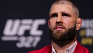 Jiri Prochazka at the UFC 327 pre-fight press conference