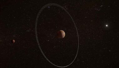 A visualisation of the ring that Jonathan, Renato and John found. Photo: European Space Agency.