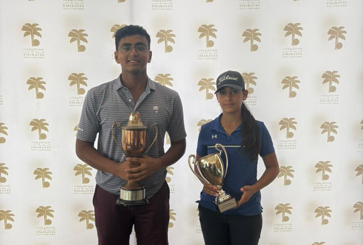 Bakhour and Nair crowned Emirates Golf Club Junior Club Champions