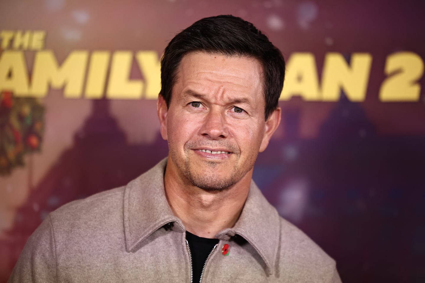 Mark Wahlberg posed on the red carpet on arrival to attend the world premiere for the film "The Family Plan 2" in London on Nov. 11, 2025.