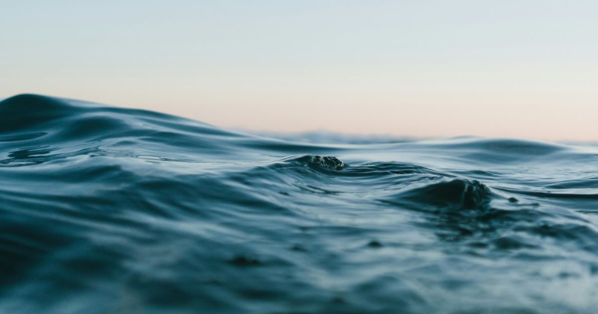 The surface of the ocean