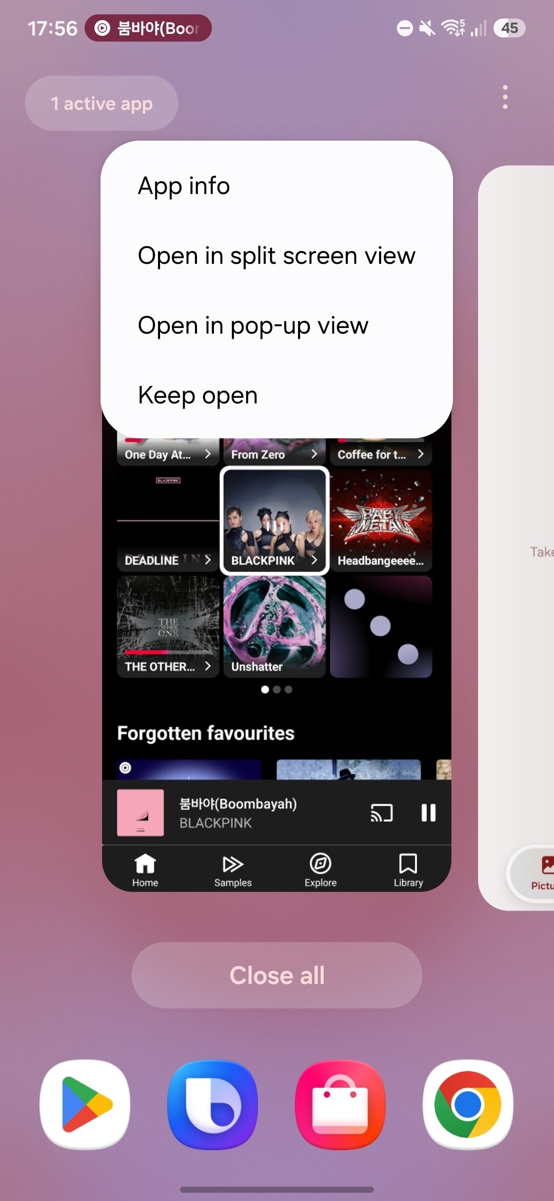 One UI pop up windows (1)