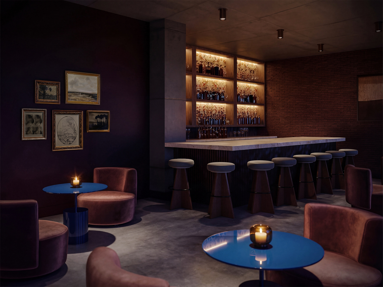 Oxxford Lofts interior renderings