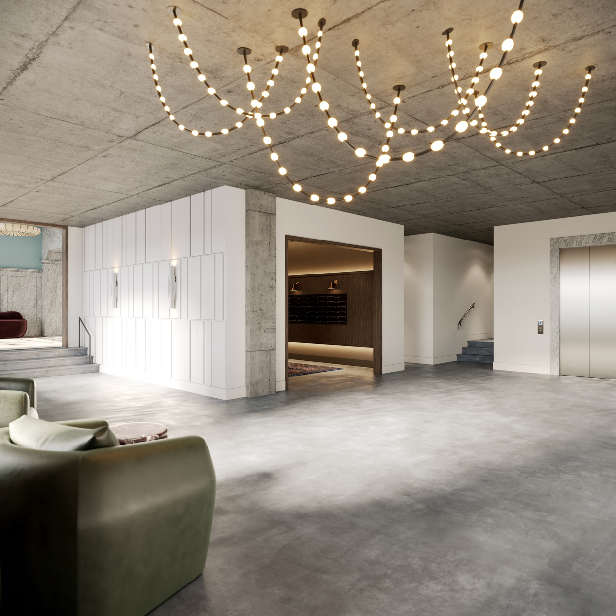 Oxxford Lofts interior renderings