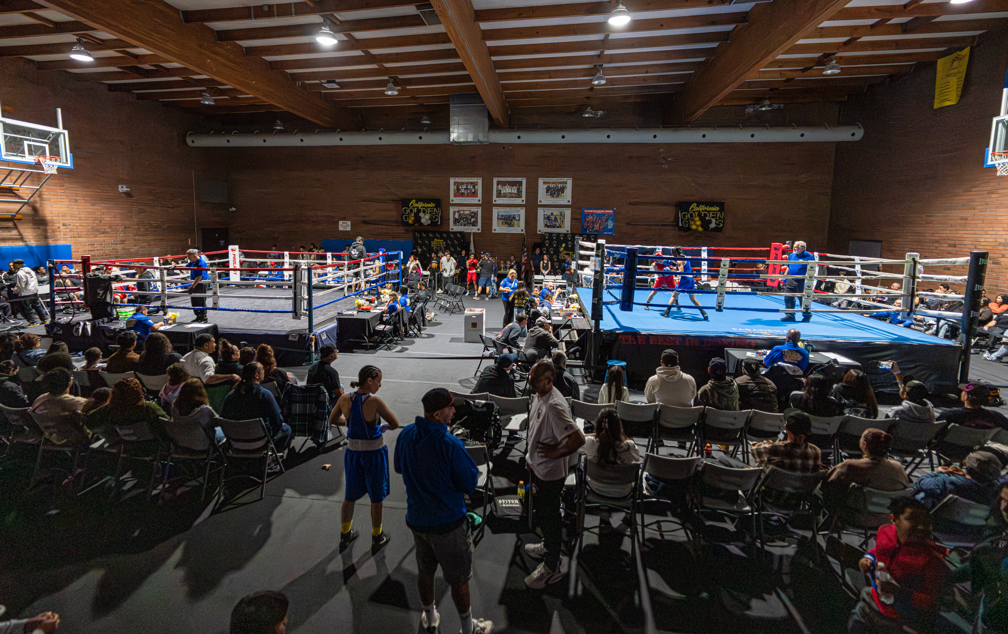 The California State Boxing Tournament at Victory Park in Pasadena,...