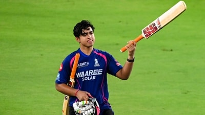 Vaibhav Sooryavanshi not pleased as he continues to play as an impact player (PTI)