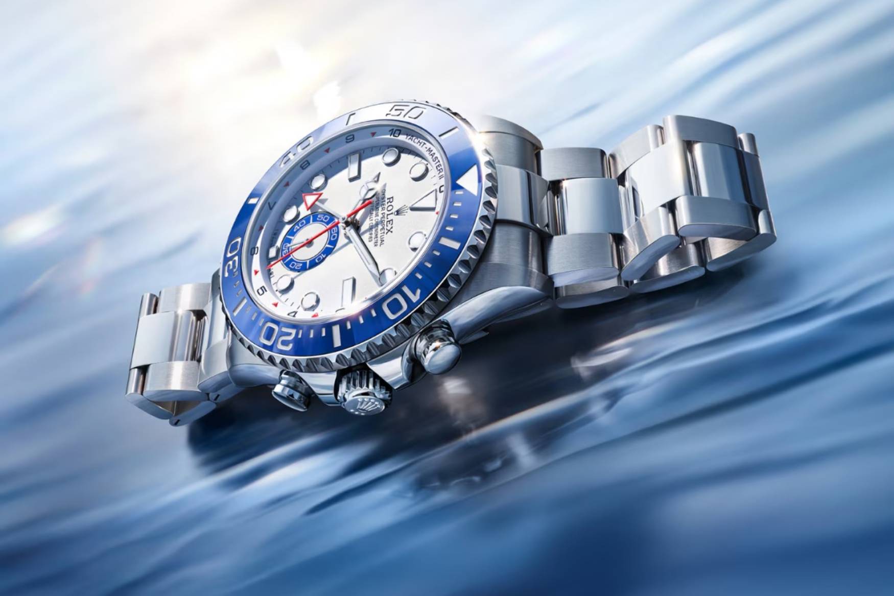 Rolex Yacht Master II steel 2026 glamour shot