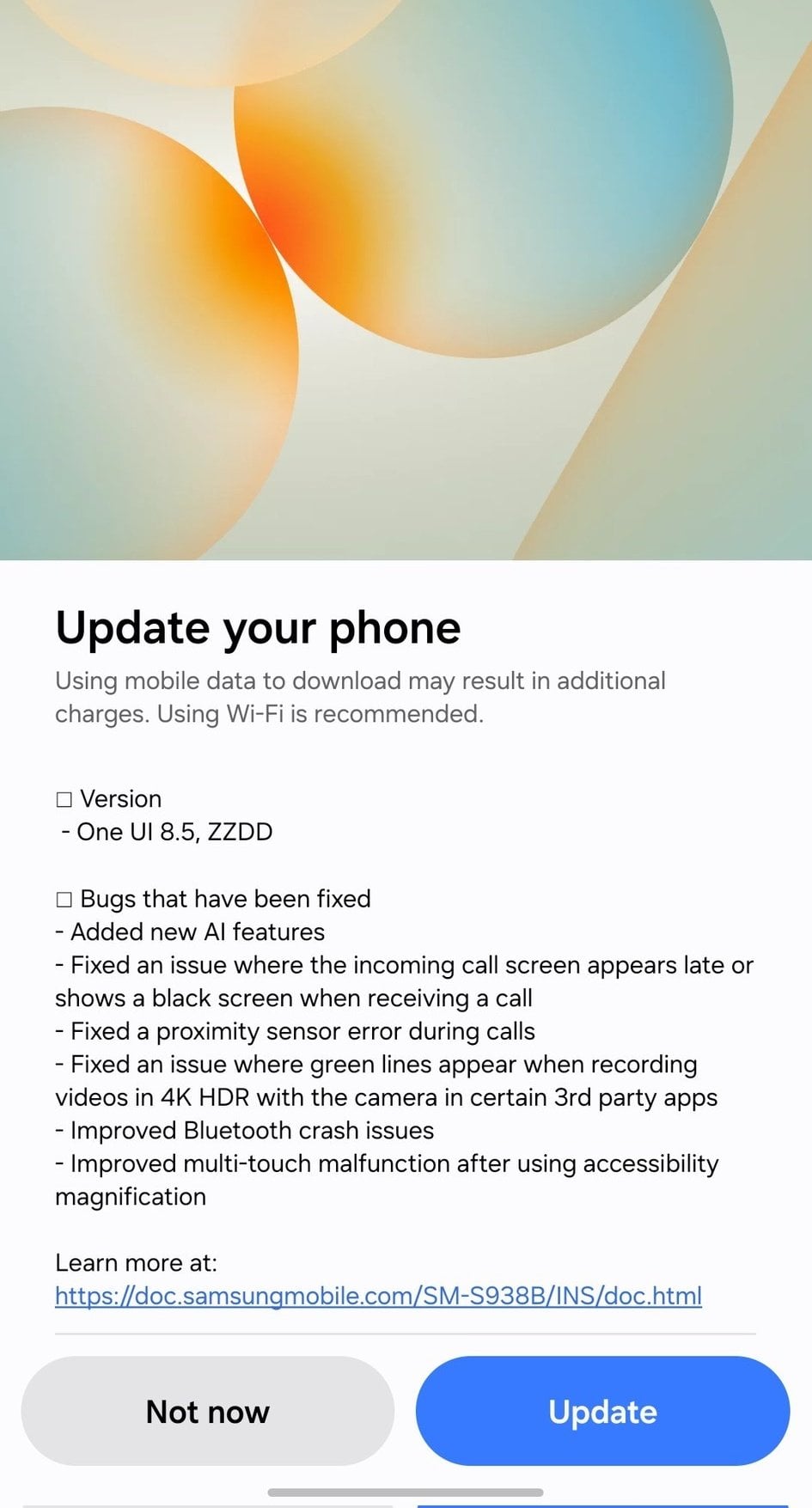 samsung galaxy s25 ultra one ui 8.5 beta 9 update changelog