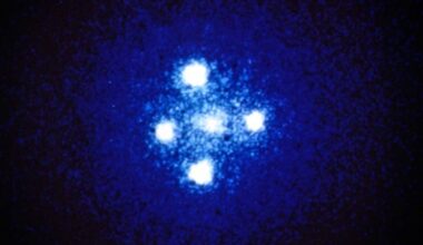 Scientists Use Rare 'einstein Cross' To Discover Unexpectedly Mature Stars In 8 Billion Year Old Galaxy