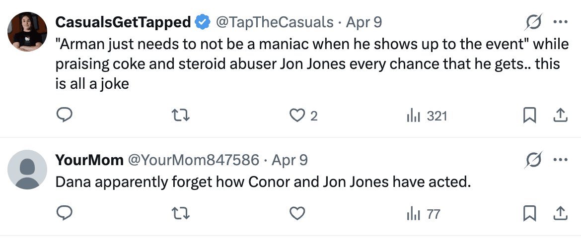 Dana White’s Take On Arman Tsarukyan - 'Don't Be A Maniac' 3
