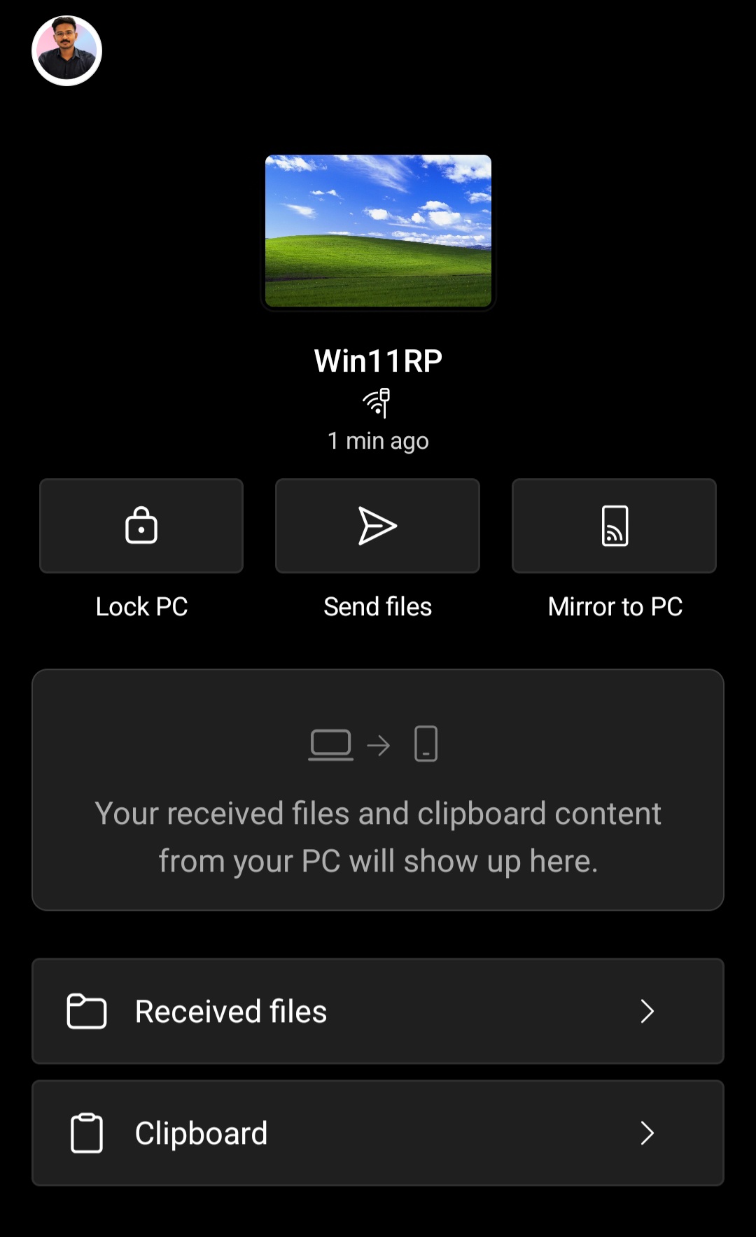 Control PC from Phone using the Link to Windows app