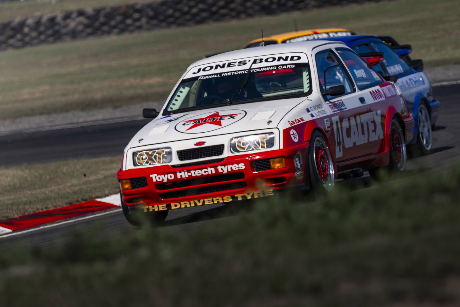 Christchurch mayor racing Ford Sierra at Supercars event