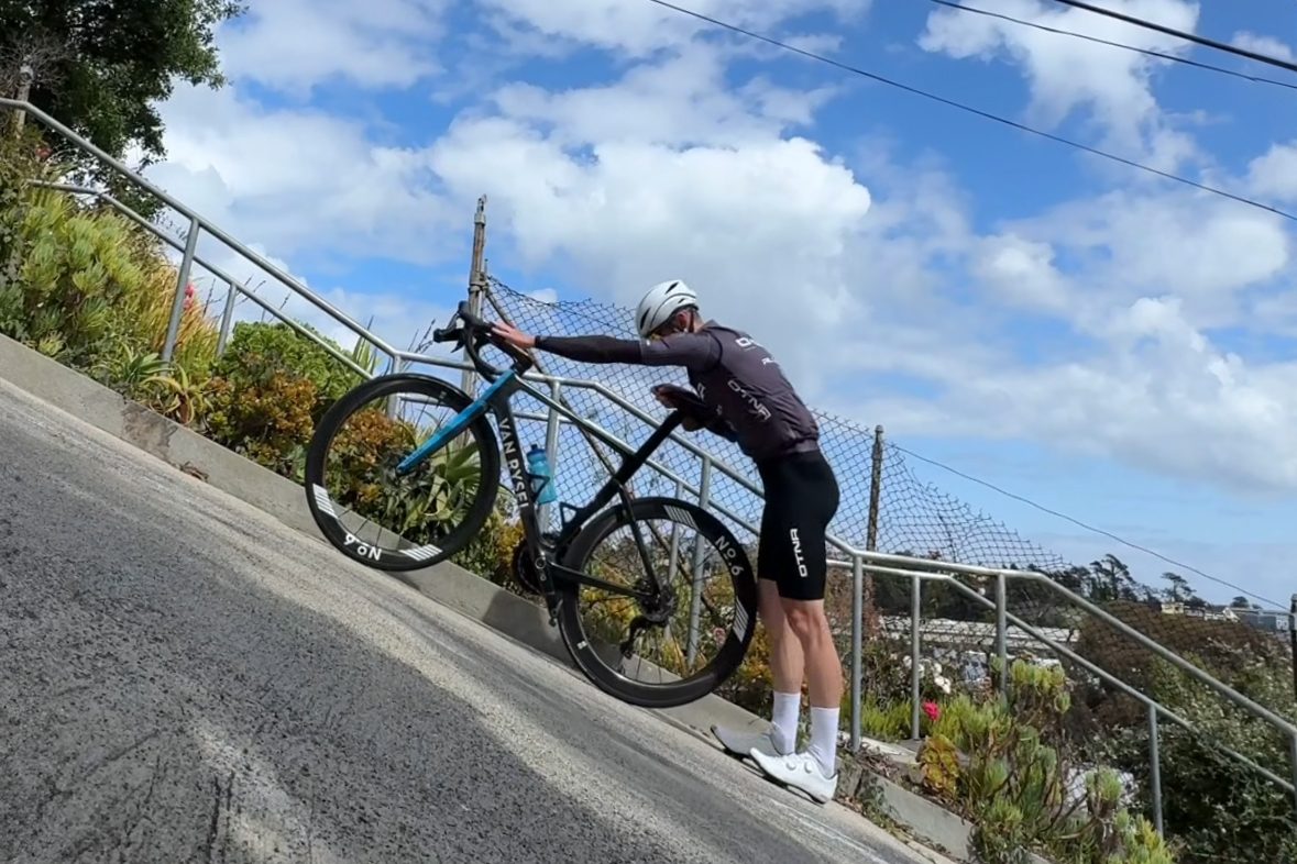 Harry Mac Strava record San Francisco steepest street