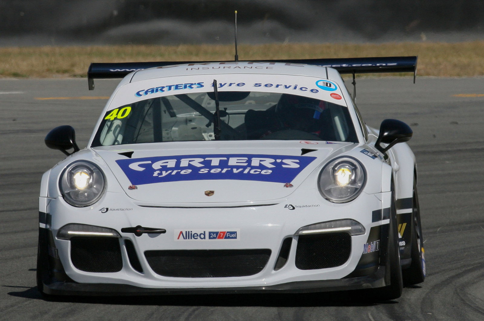Ryan Wood during the one-hour South Island Endurance Series race at Ruapuna in 2021.