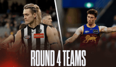 AFL Teams Round 4 2026: Confirmed line-ups, ins and outs