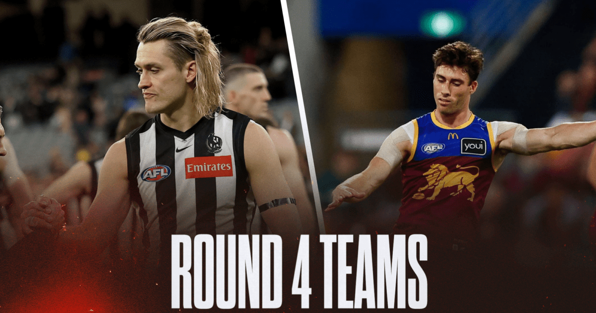 AFL Teams Round 4 2026: Confirmed line-ups, ins and outs