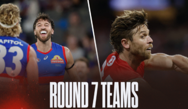 AFL Teams Round 7 2026: Confirmed line-ups, ins and outs