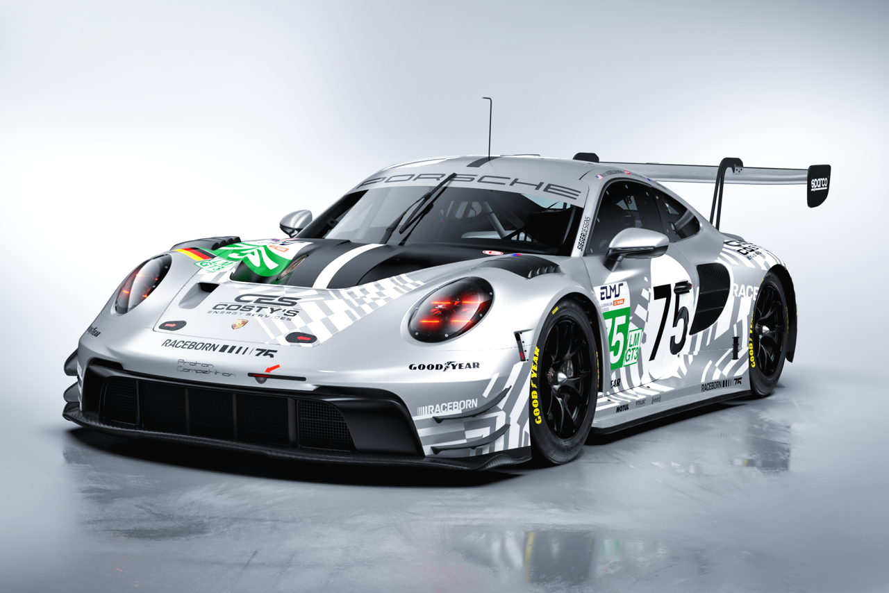 The Proton Competition Porsche 911 GT3 R that Tom Sargent will race in the European Le Mans Series.