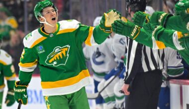 Boldy, Kaprizov each hit 40-goal mark, Hughes plus-4 in first game vs. Canucks: Takeaways