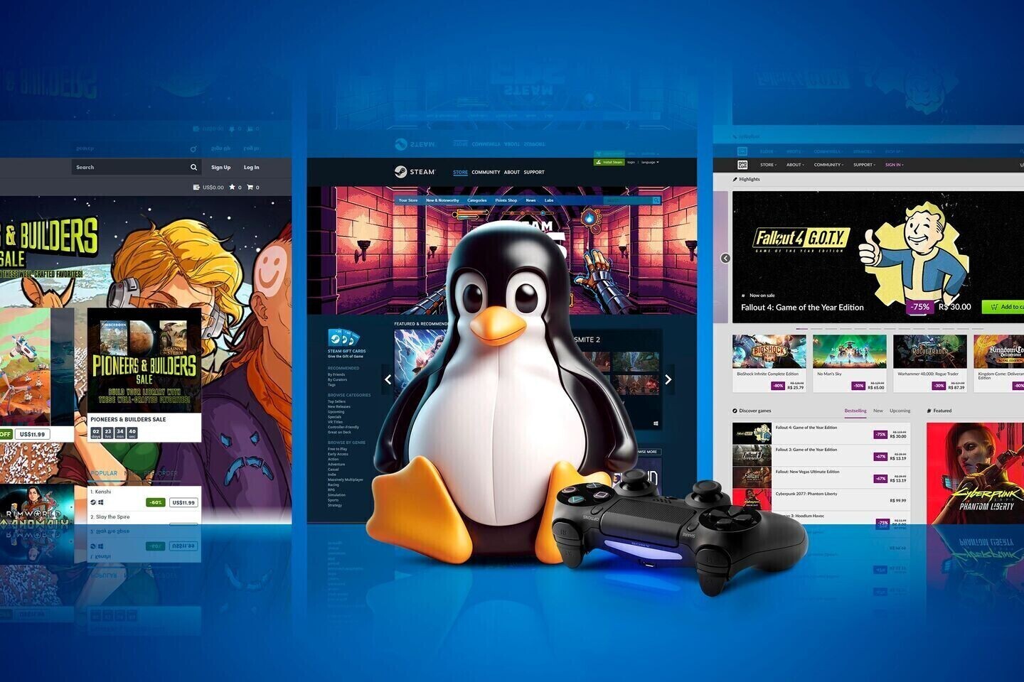 Steam on Linux Surpasses 5% Market Share in the Latest Survey Update