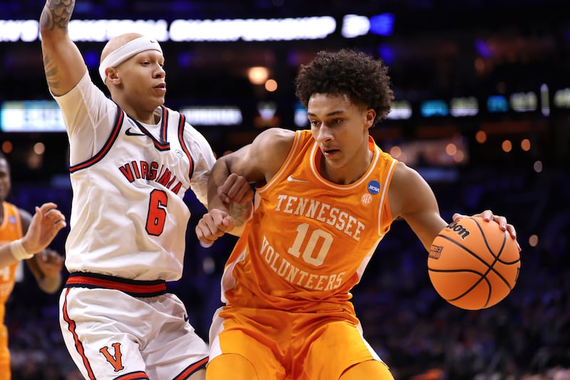 Nate Ament of the Tennessee Volunteers is yet another young player blessed with eye-catching potential. Photograph: Emilee Chinn/Getty Images