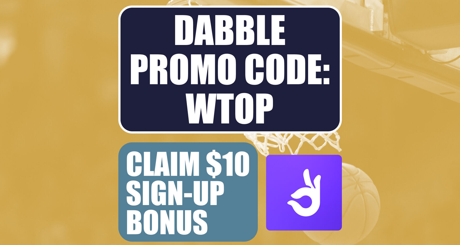 Dabble Promo Code WTOP: Get $10 Bonus for MLB, NBA Games (April 1)