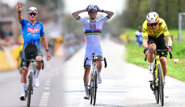 Mathieu van der Poel, Tadej Pogačar and Wout van Aert are among the leading favourites for the 2026 Tour of Flanders
