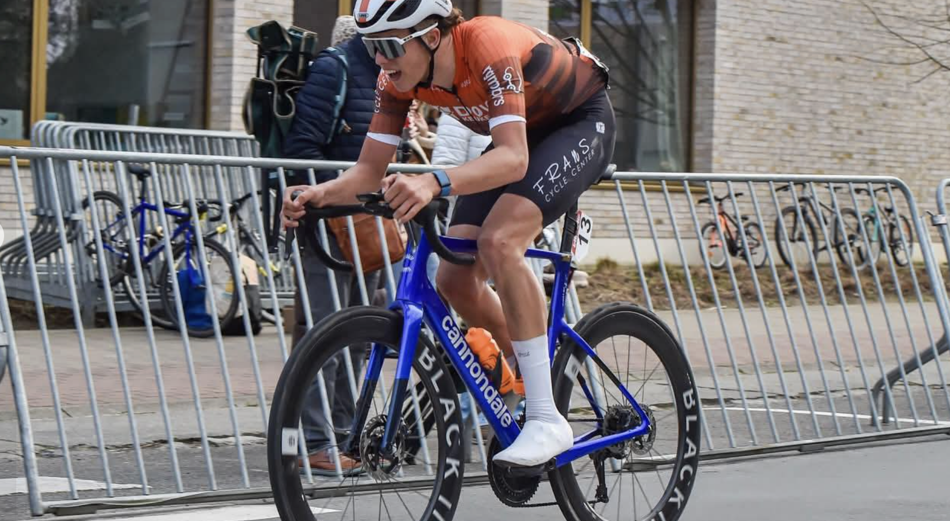 Milan Bral racing for Dovy Keukens-FCC Cycling Team in spring 2026