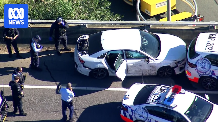 Three men arrested and weapons seized after police chase in Sydney's west